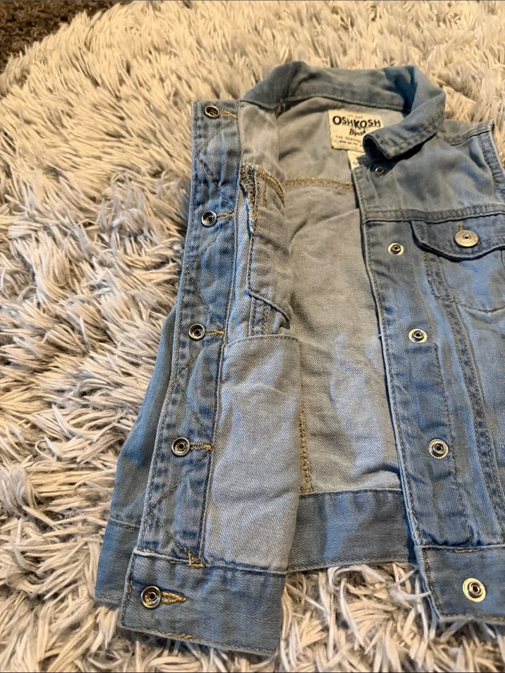 OshKosh B'gosh Light Blue Denim Vest